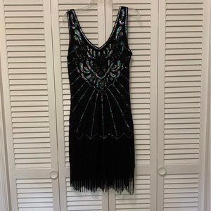 BABEYOND FLAPPER DRESS, COSTUME SIZE L